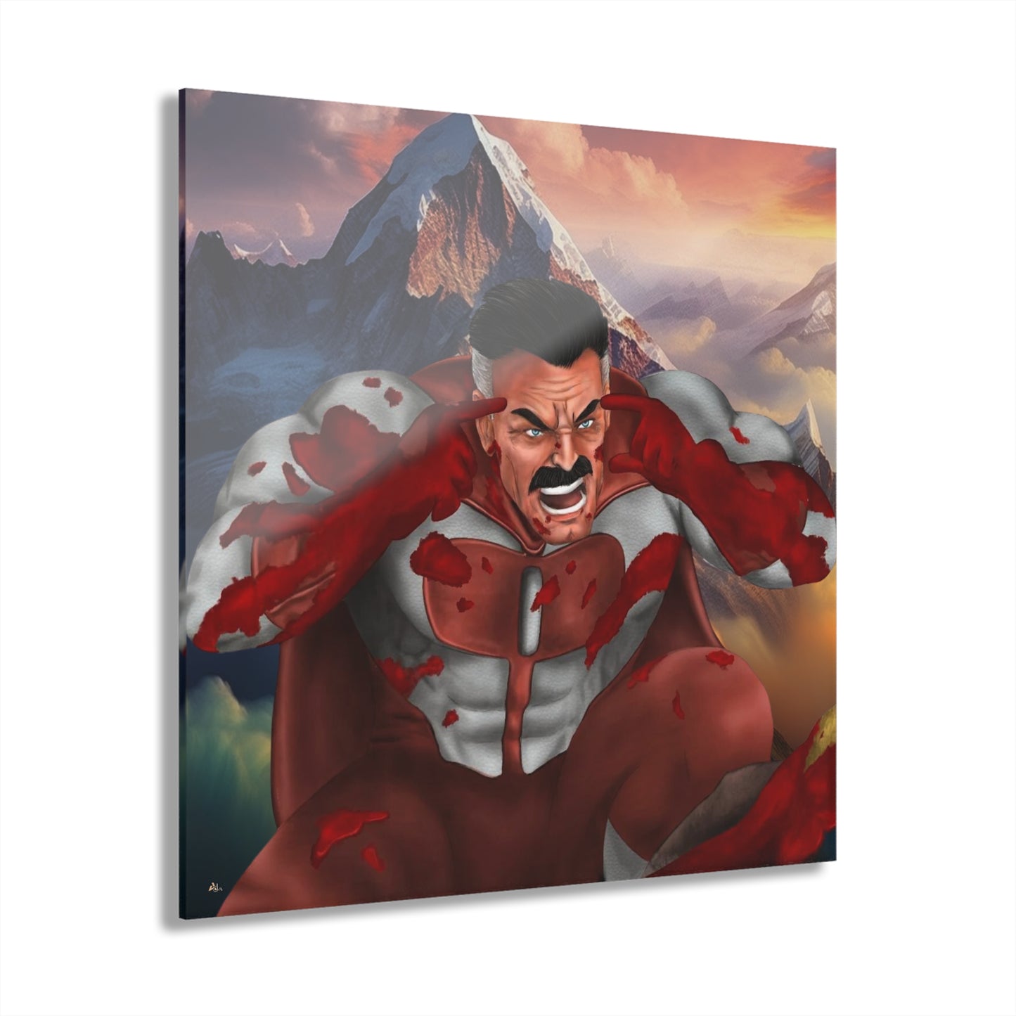 Think Mark, Think, Omni Man, Invincible, Fan Concept Style, Acrylic Wall Art