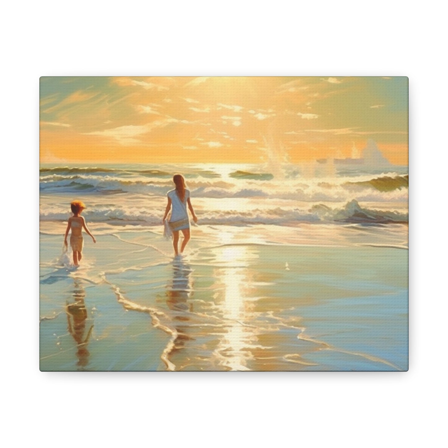 Sunset Walk Canvas Art