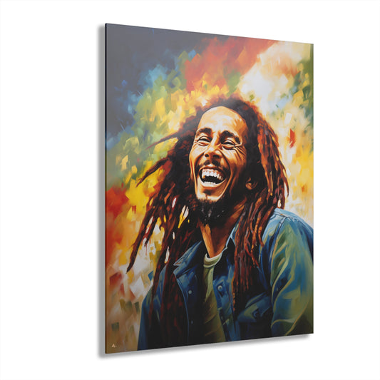 Marley, Pop Culture, Musician, Color Splash, Concept Style, Acrylic Wall Art