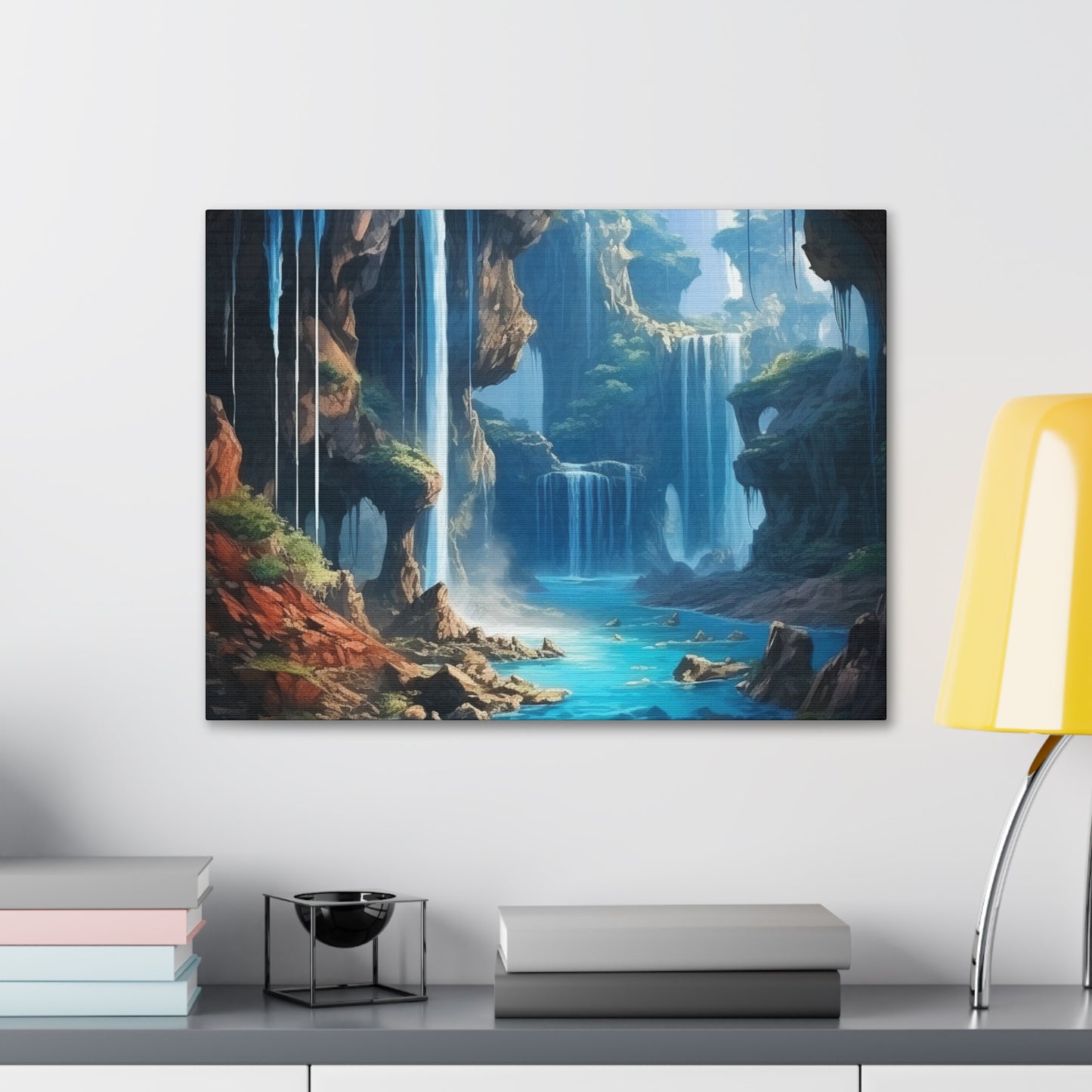 Waterfall Oasis Canvas Art