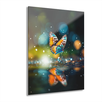 Reflection, Butterfly, Animal, Concept, Acrylic Wall Art