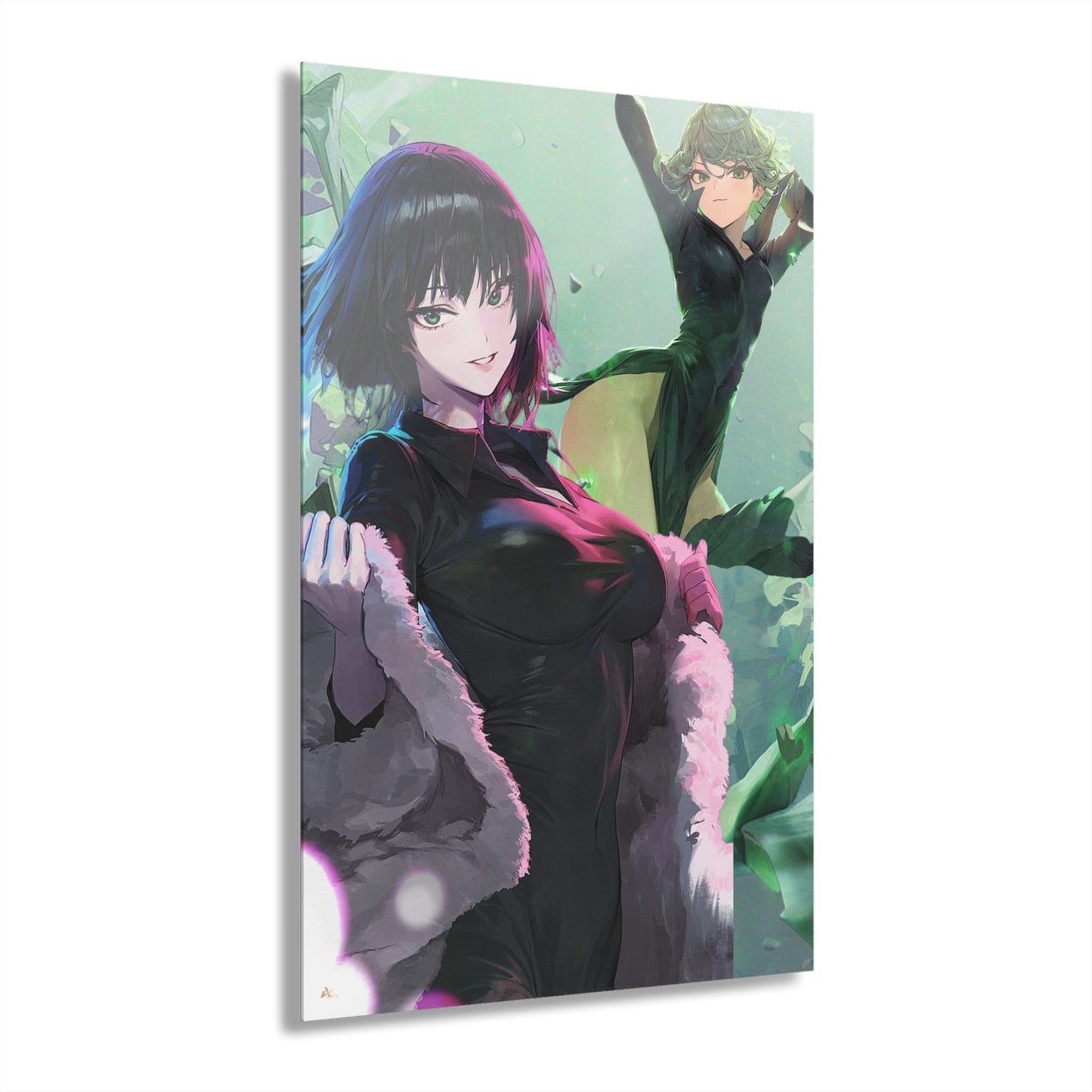 The Esper Sisters, Fubuki and Tatsumaki, One Punch Man, Pop Culture Fan Concept Style, Acrylic Wall Art