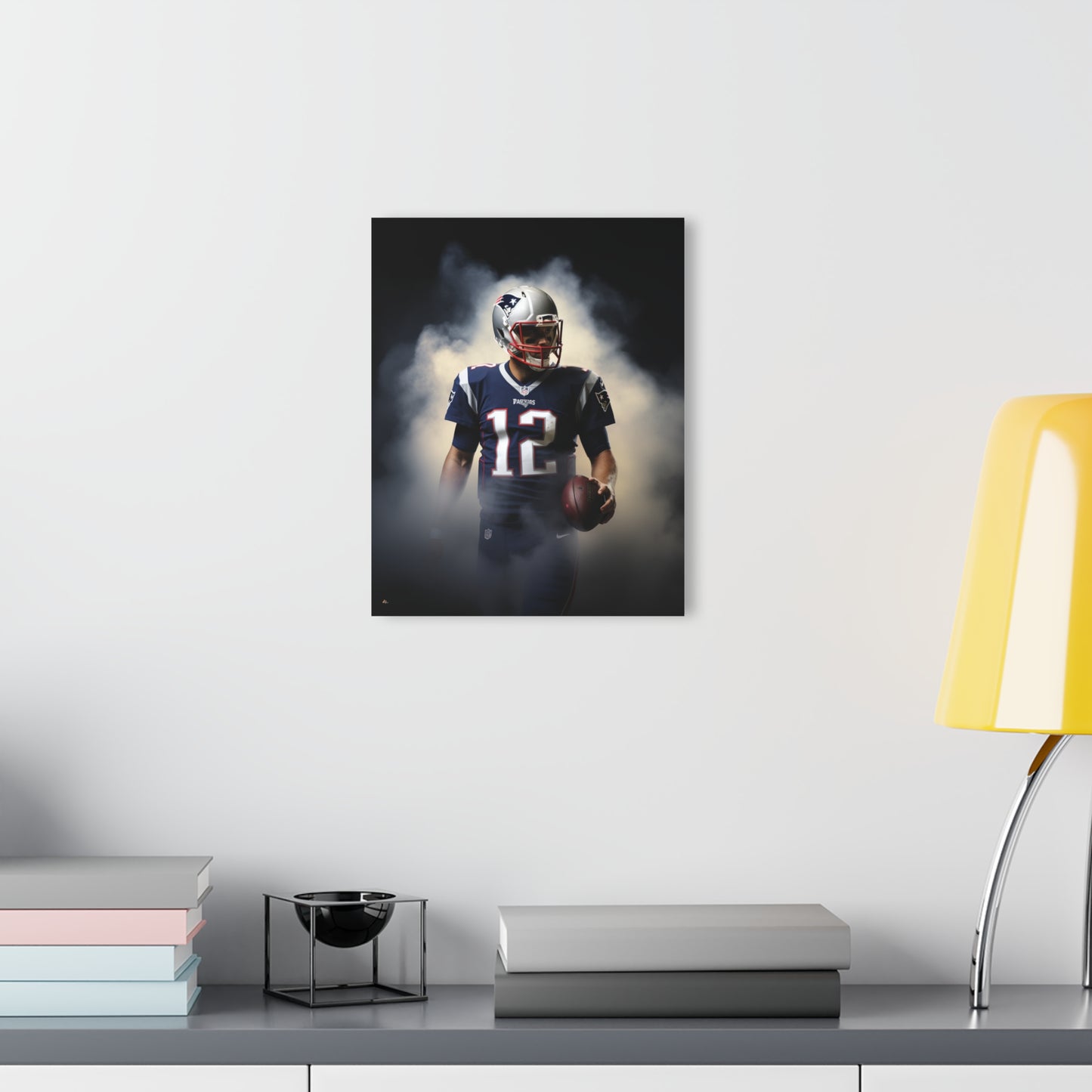 Patriots, Football Fan, TB12 Smoke Concept Style, Acrylic Wall Art