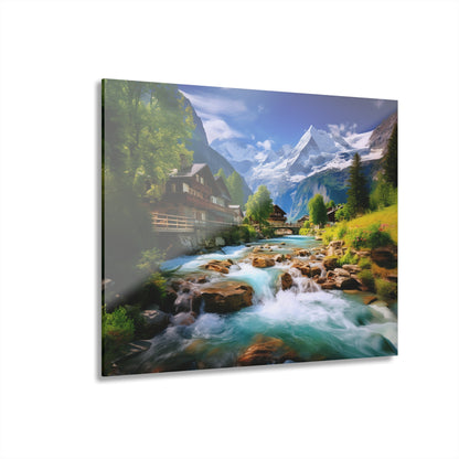 Swiss, Landscape, Concept, Acrylic Wall Art