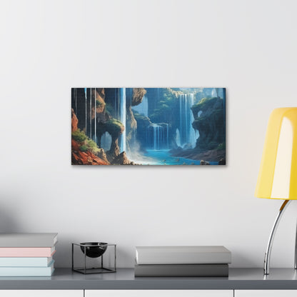 Waterfall Oasis Canvas Art