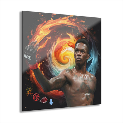 Stylebender, Israel Adesanya, Fan Concept Style, Color splash, Acrylic Wall Art