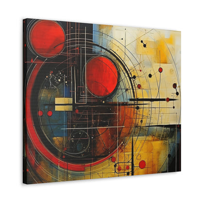 Red Compass Canvas Art