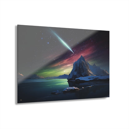 Guiding Light, Space, Landscape Concept Style, Acrylic Wall Art