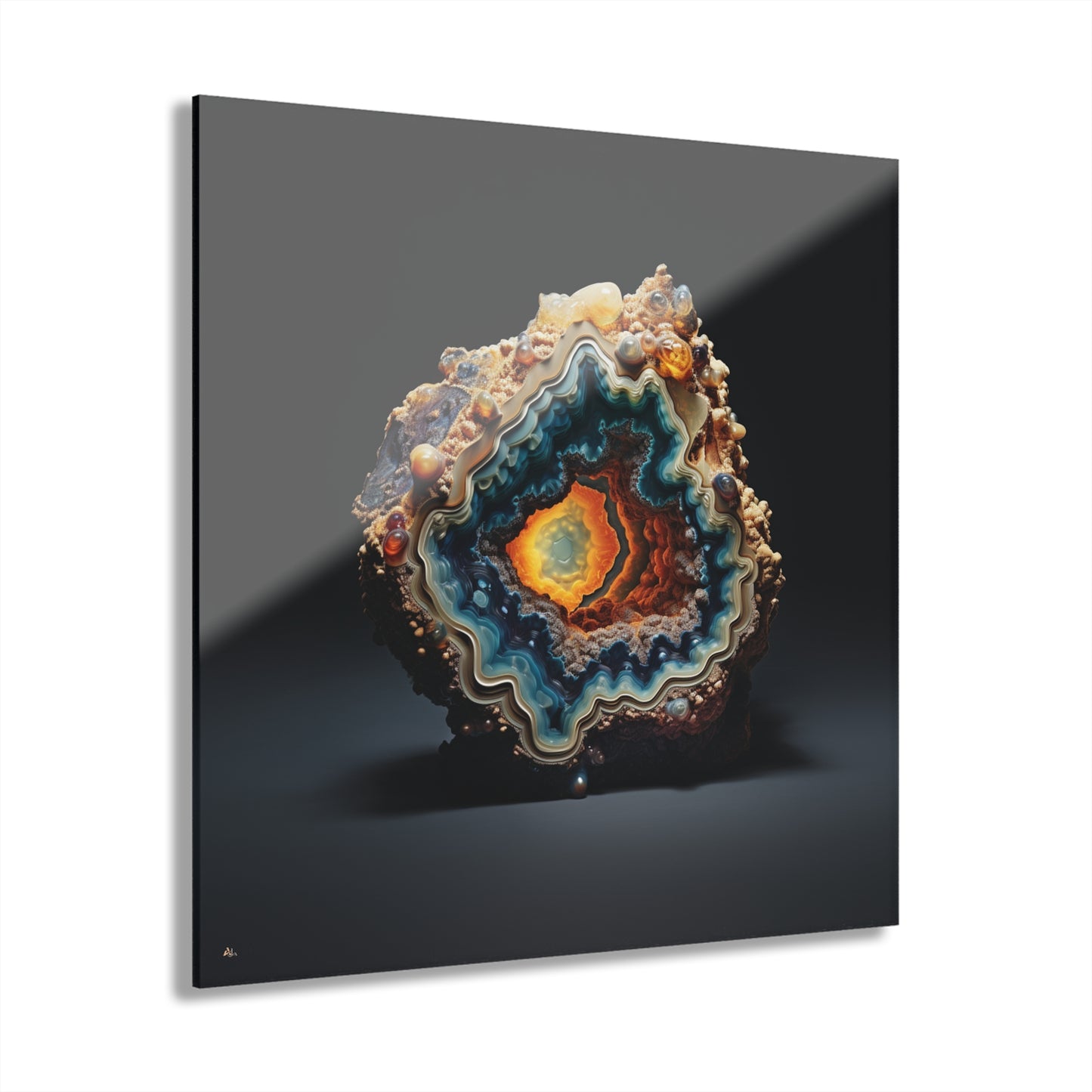 The Eye Geode, Abstract, Concept, Acrylic Wall Art