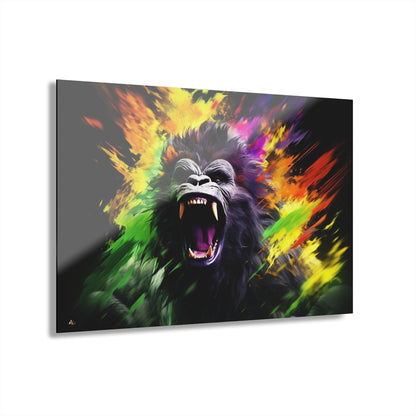 Primal Spirit, Gorilla, Animal Concept Style, Acrylic Wall Art