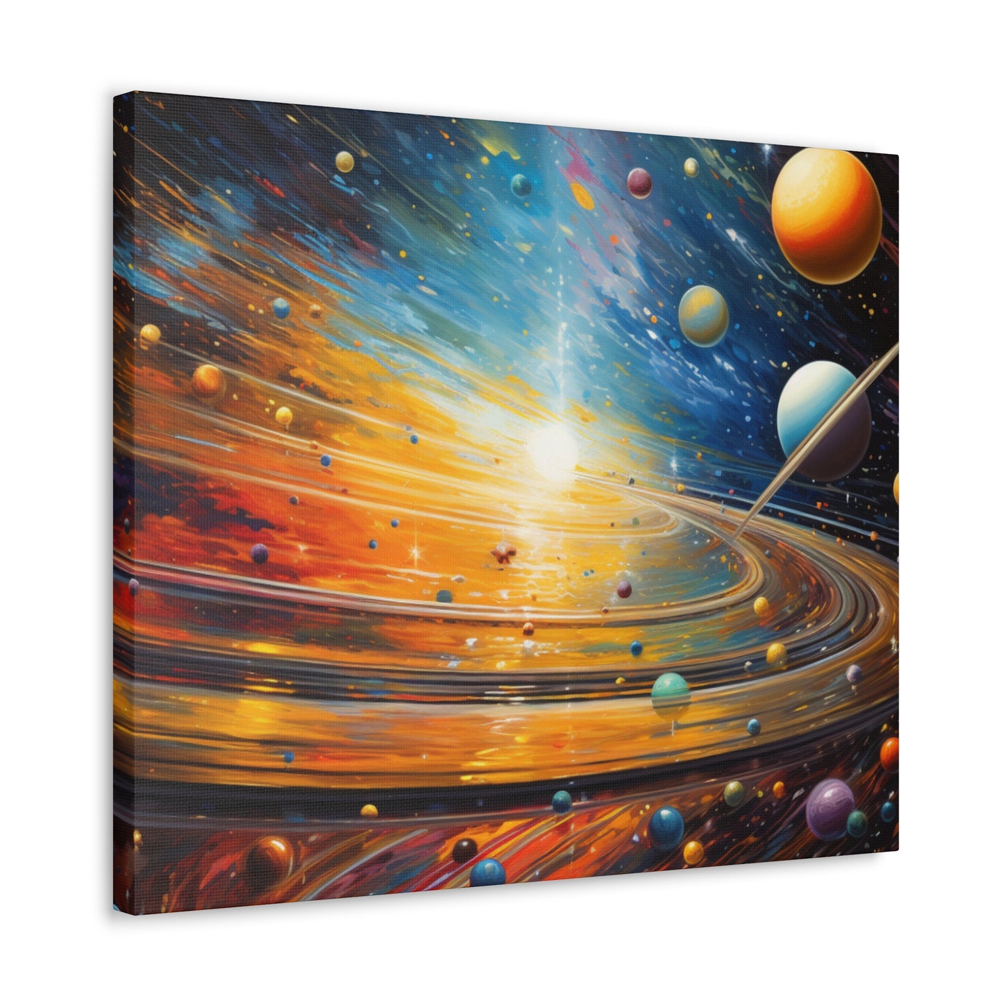 Arklo Art, Multiverse, galaxy, planets, sun, stars, Canvas Gallery Wraps