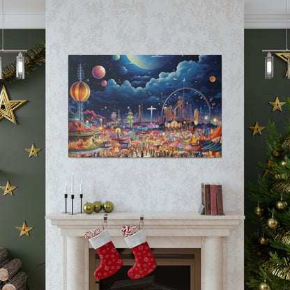 Space Carnival Canvas Art