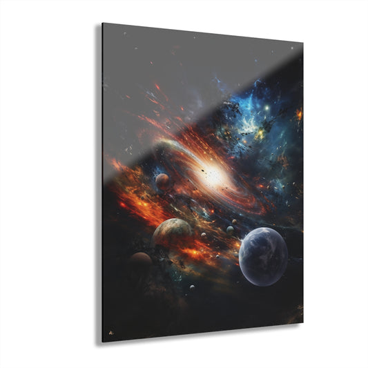 Galactic Whirlpool, Space Concept Style, Acrylic Wall Art