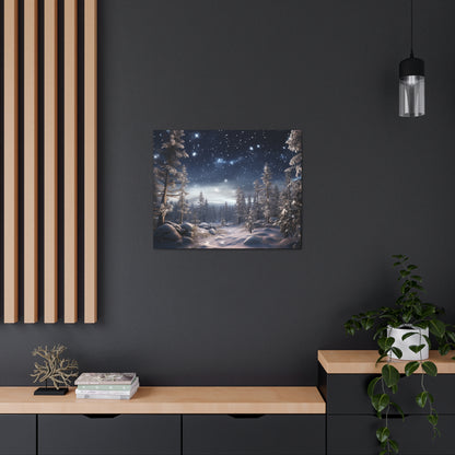 Celestial Snow Canvas Art