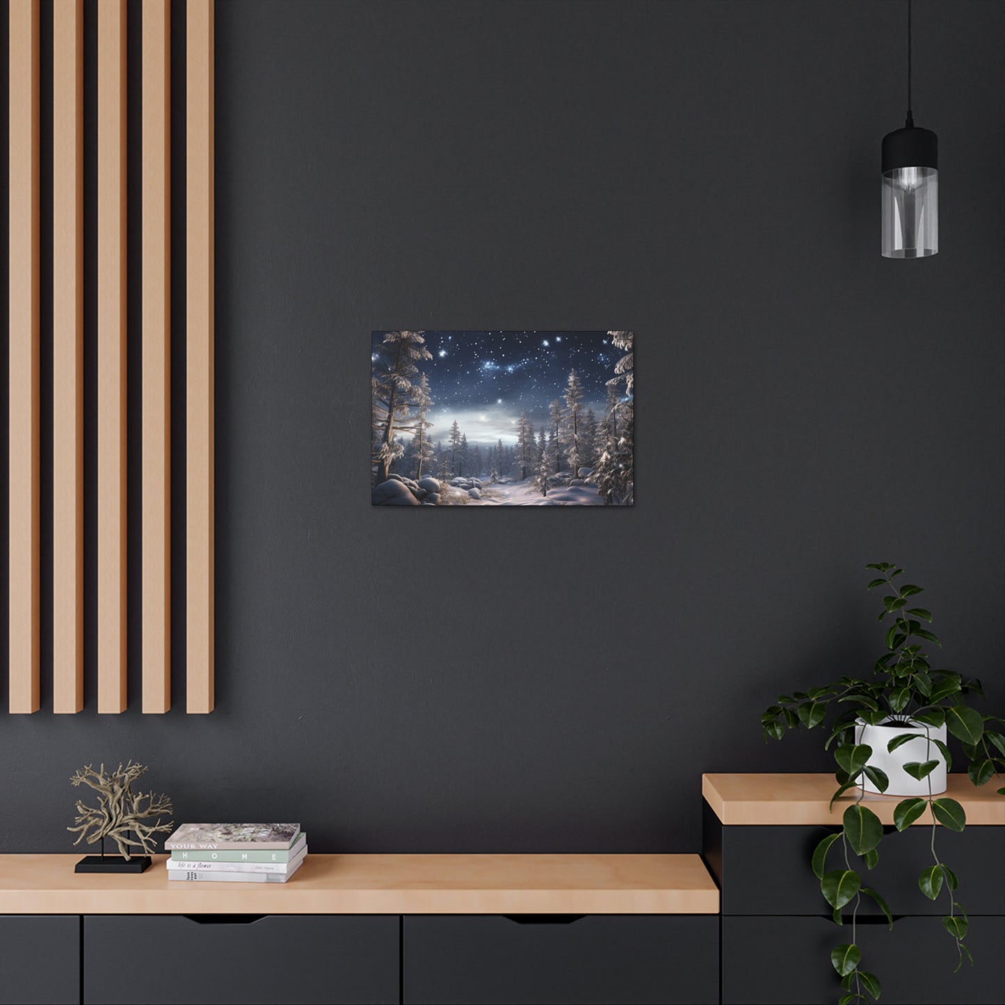 Celestial Snow Canvas Art