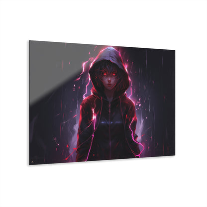 The Demon within (Azriel), Anime, Color Splash, Concept Style, Acrylic Wall Art