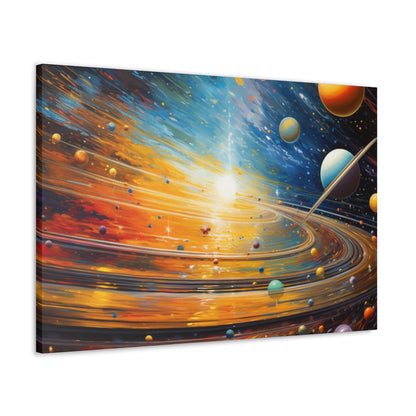 Arklo Art, Multiverse, galaxy, planets, sun, stars, Canvas Gallery Wraps