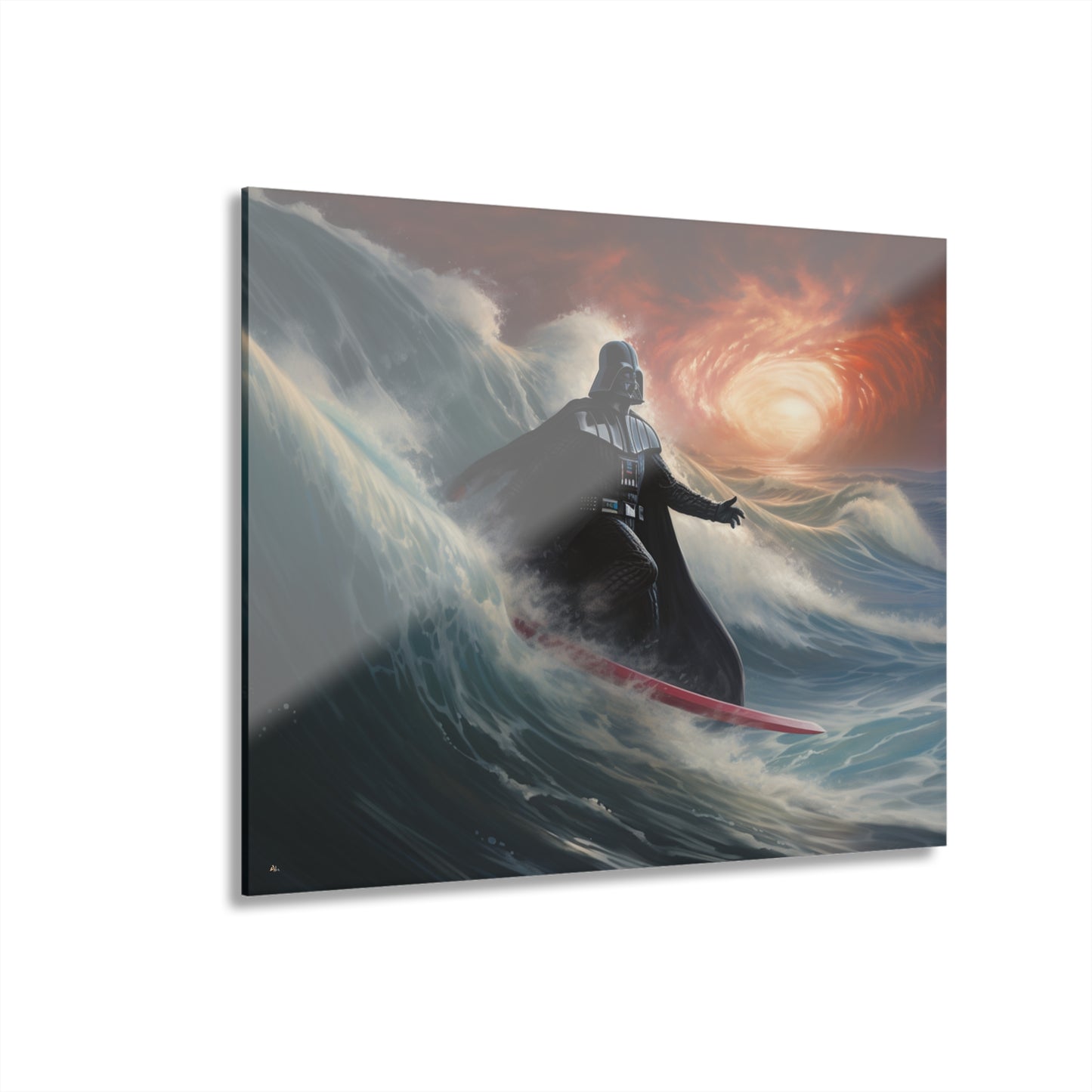 Darth Surfer, Pop Culture, Concept Style, Acrylic Wall Art