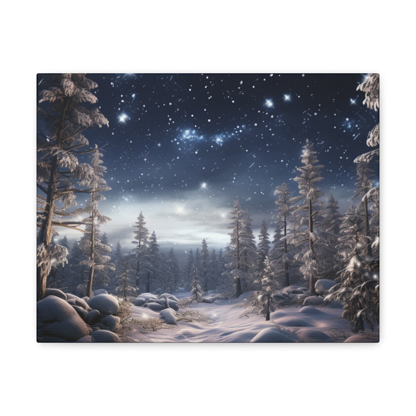 Celestial Snow Canvas Art