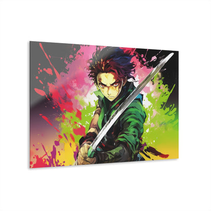 Tanjiro, Slayer, Anime, Color Splash, Concept, Style, Acrylic Wall Art