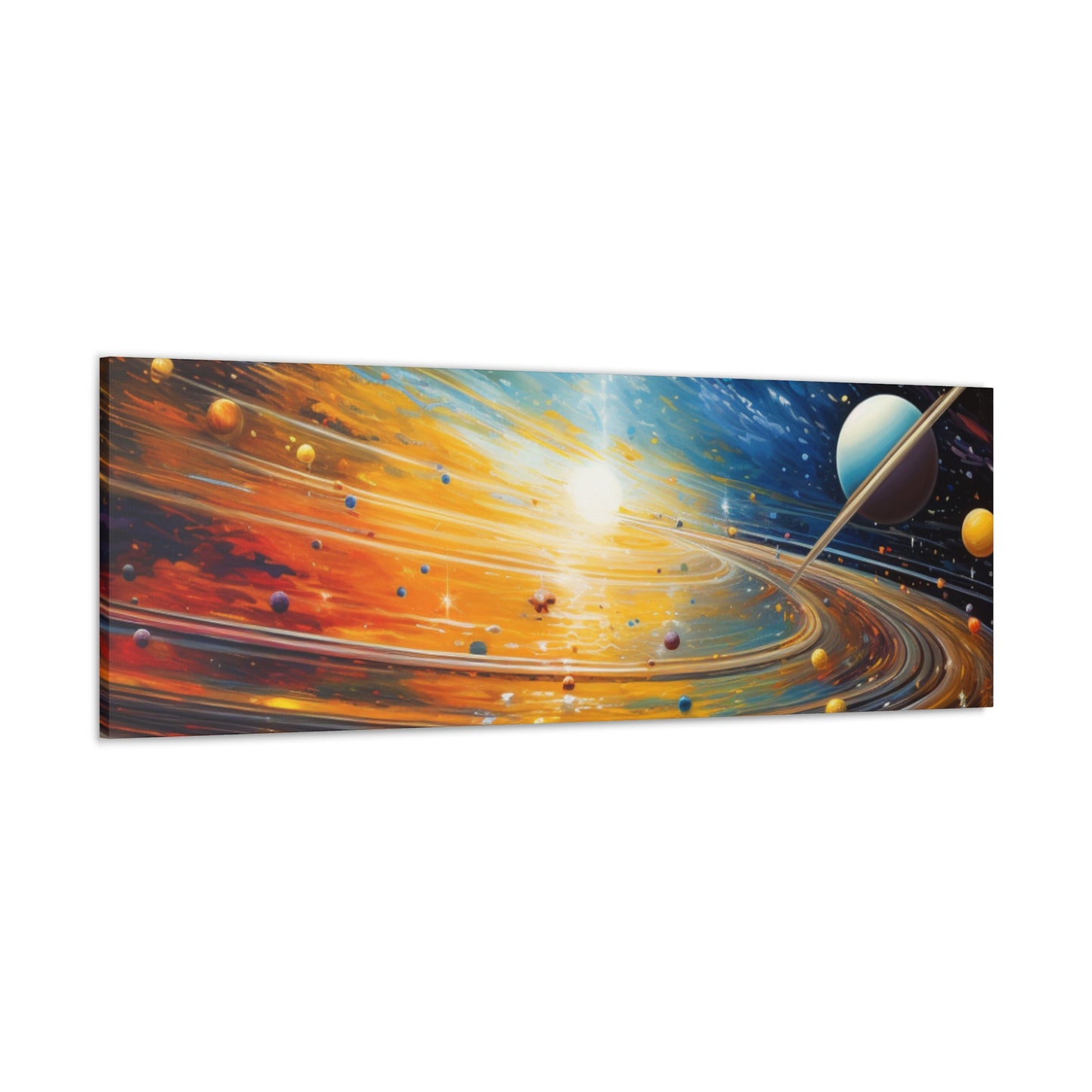 Arklo Art, Multiverse, galaxy, planets, sun, stars, Canvas Gallery Wraps