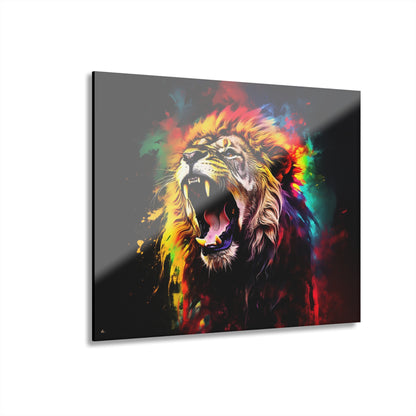 King, Lion, Animal Concept Style, Acrylic Wall Art