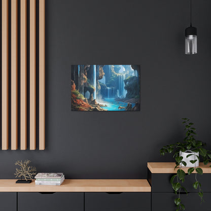 Waterfall Oasis Canvas Art