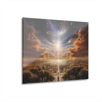 Spiritual Eden, Landscape Concept Style, Acrylic Wall Art