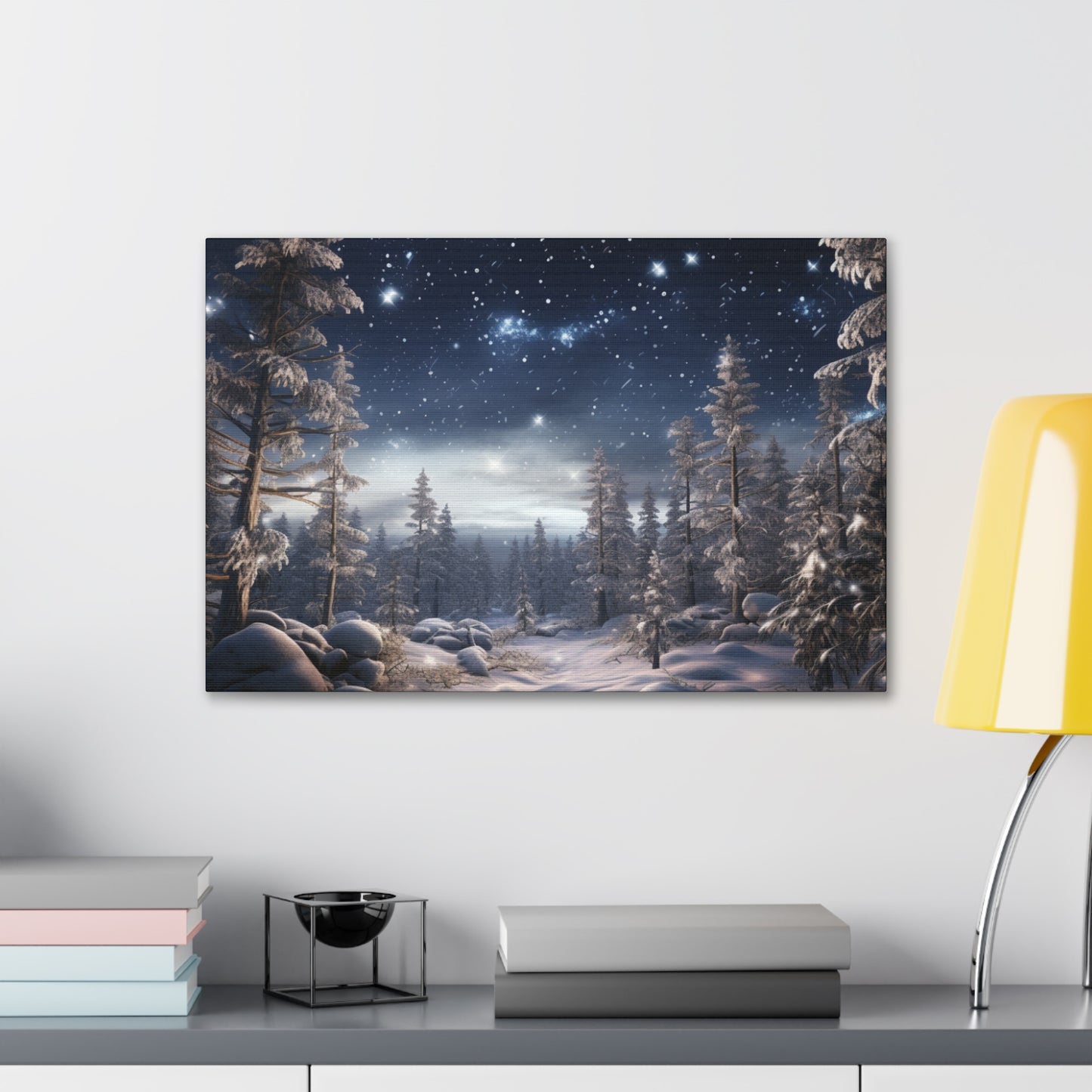 Celestial Snow Canvas Art