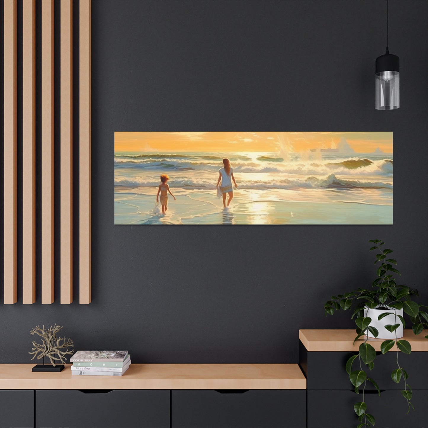 Sunset Walk Canvas Art