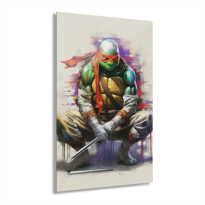 Mikey, TMNT, Color Splash, Concept Style, Acrylic Wall Art