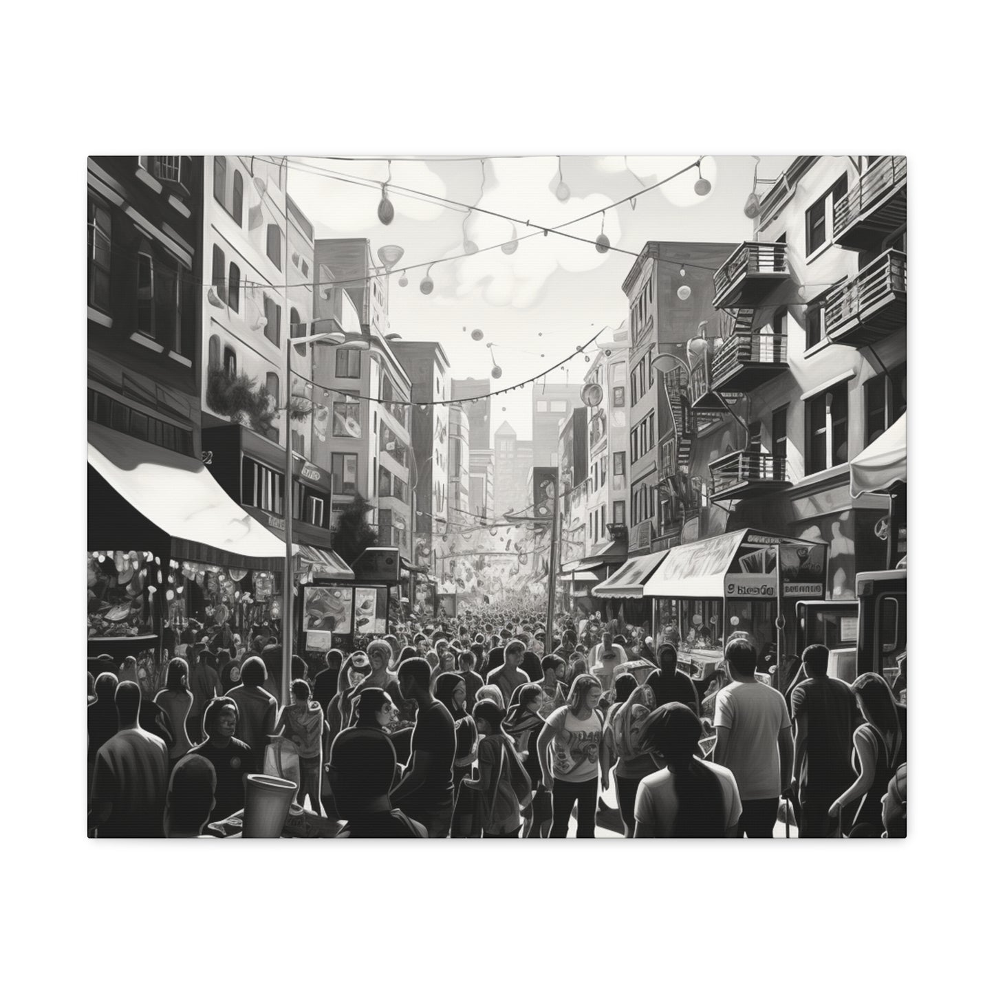 Street Fair Canvas Art