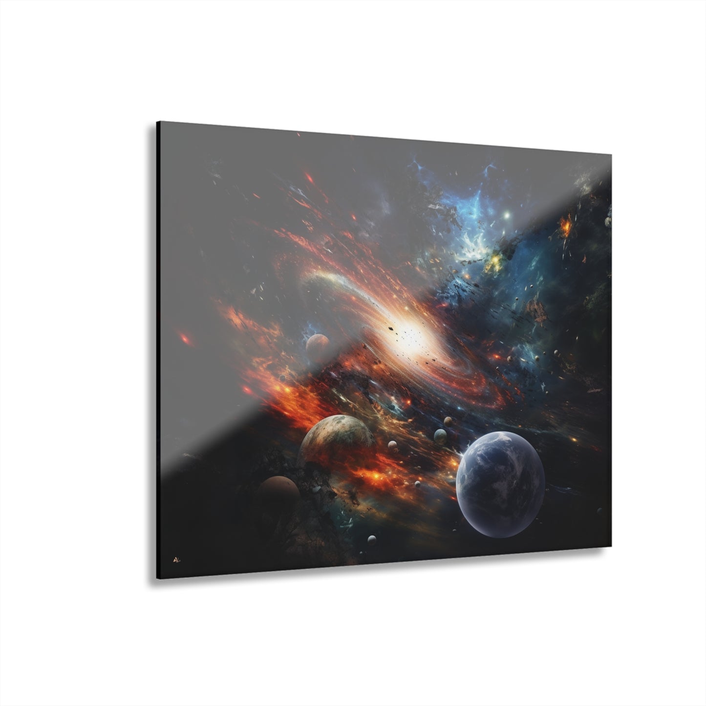 Galactic Whirlpool, Space Concept Style, Acrylic Wall Art