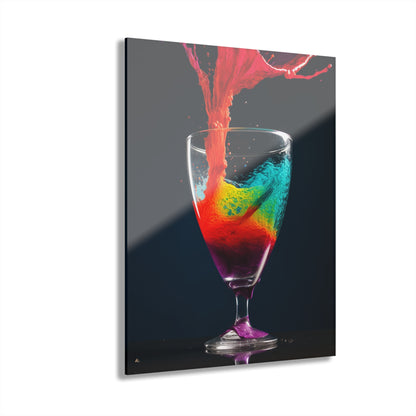 Wild Cocktail, No Background Concept Style, Acrylic Wall Art