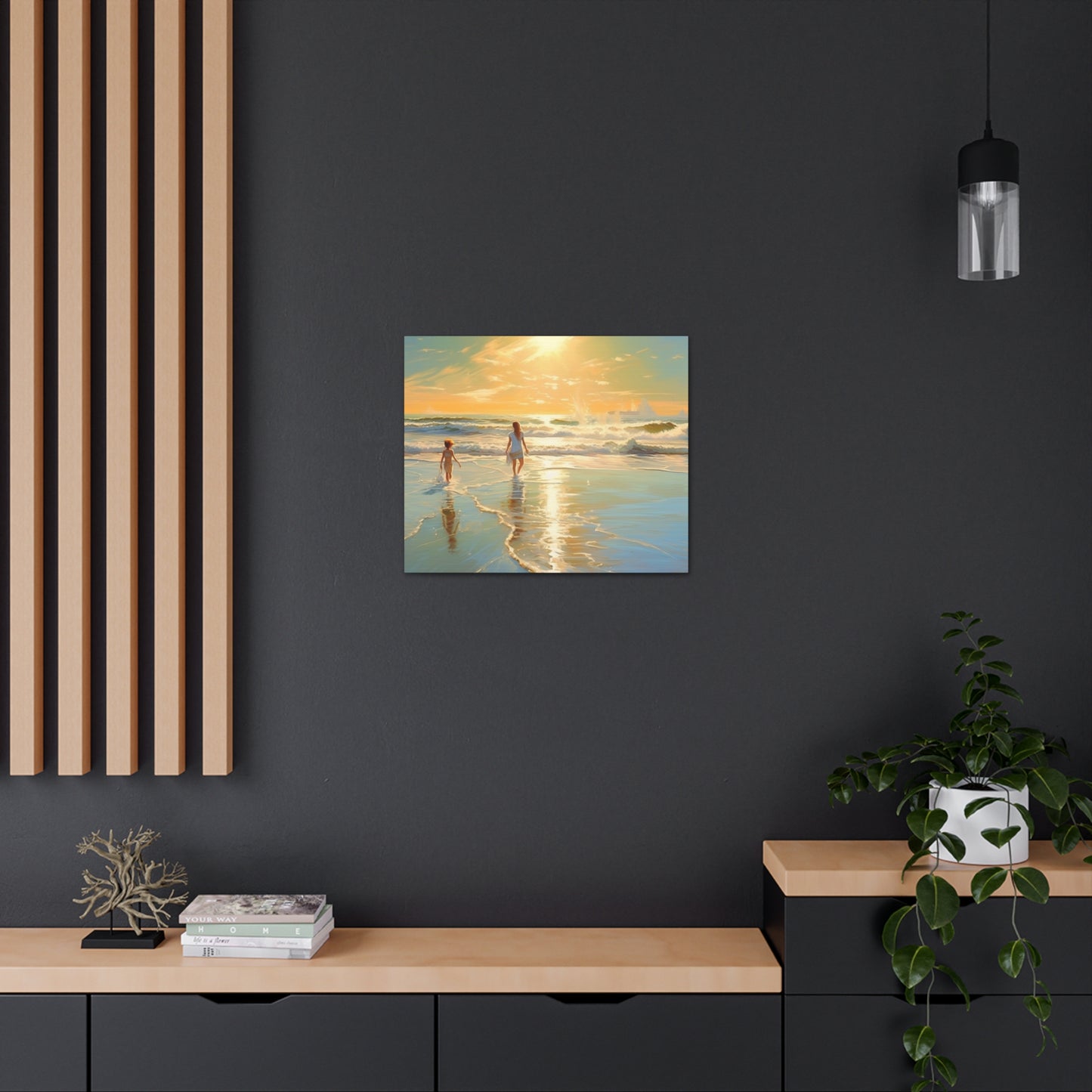 Sunset Walk Canvas Art