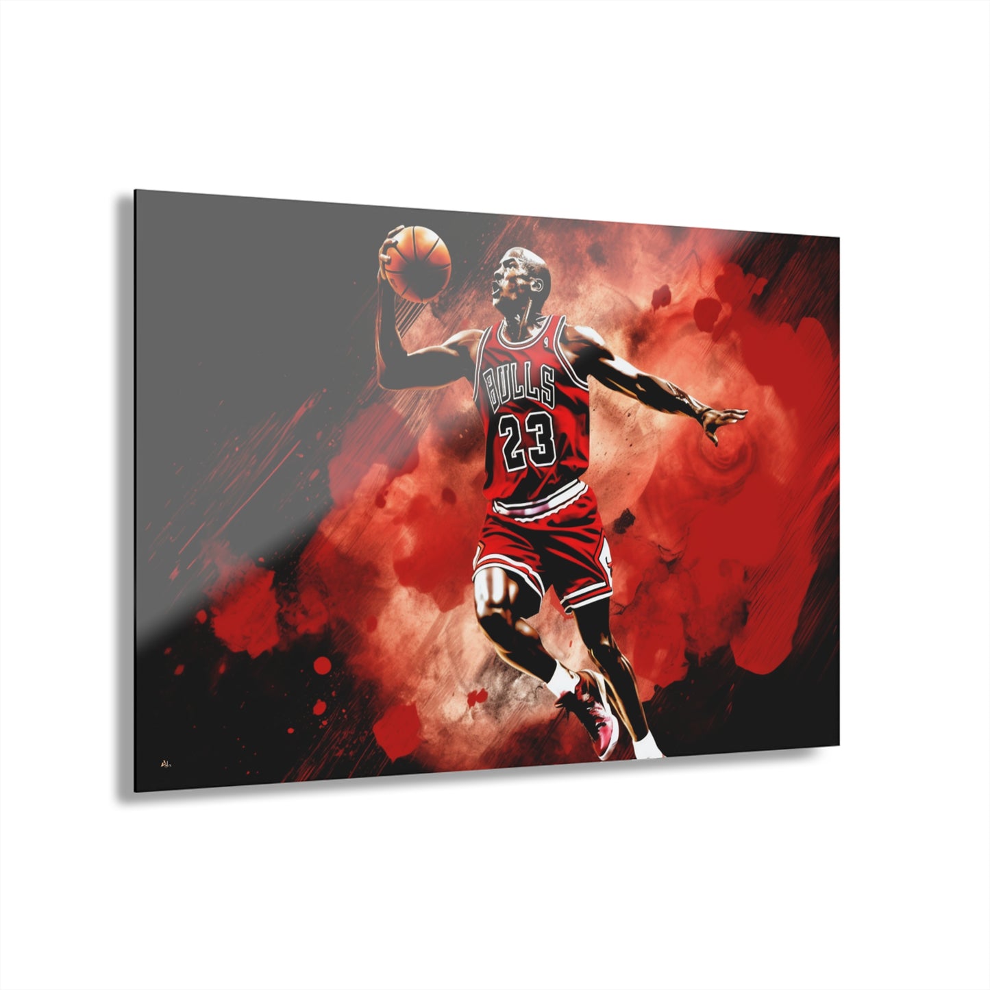 Air Jordan Color Splash, Basketball Fan Concept Style, Acrylic Wall Art