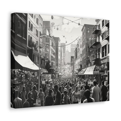 Street Fair Canvas Art