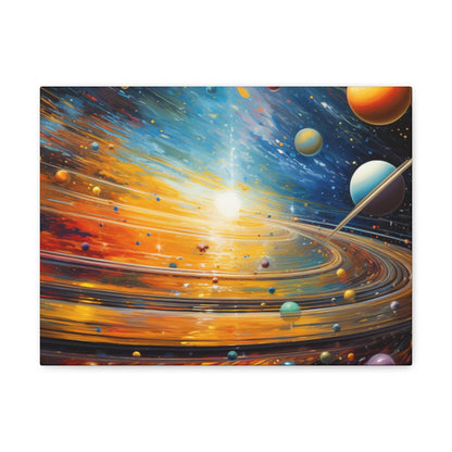 Arklo Art, Multiverse, galaxy, planets, sun, stars, Canvas Gallery Wraps