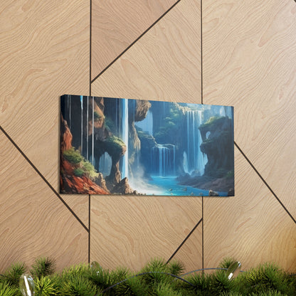 Waterfall Oasis Canvas Art