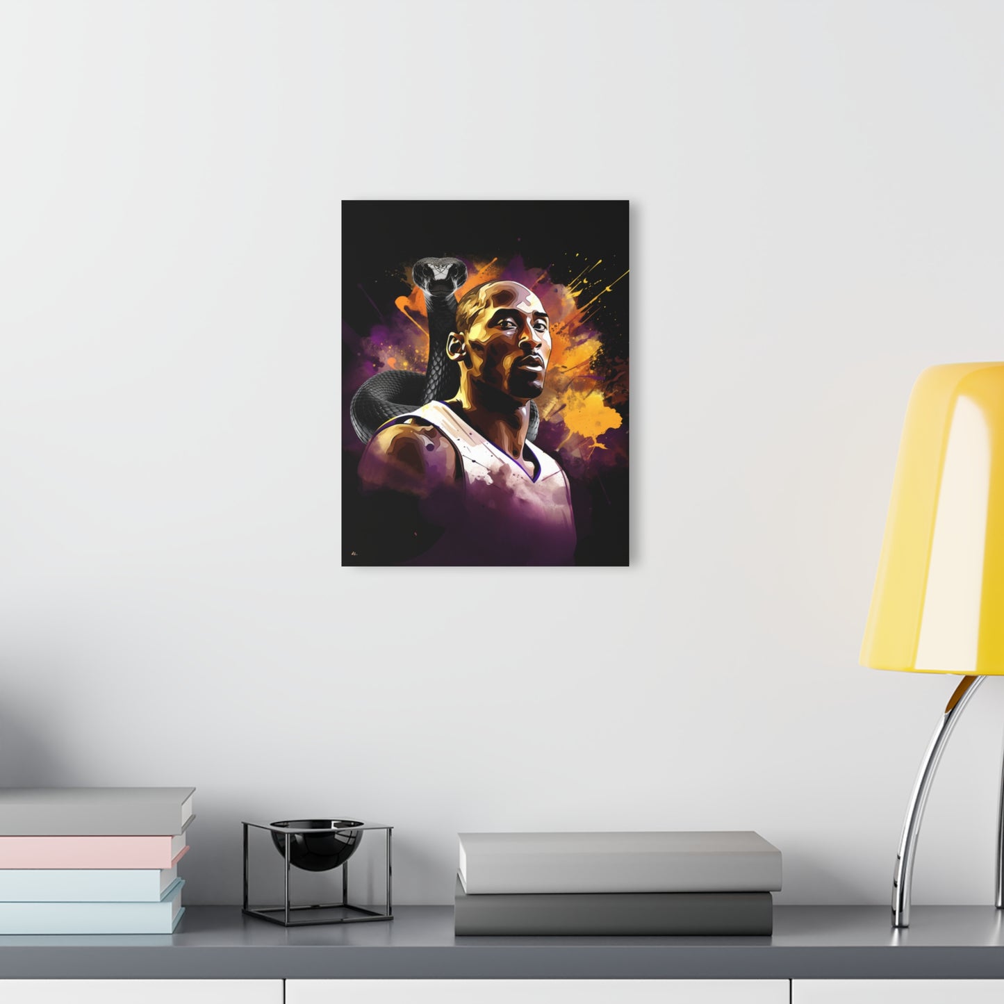 Black Mamba, Kobe, Fan Concept Color Splash Style, Acrylic Wall Art