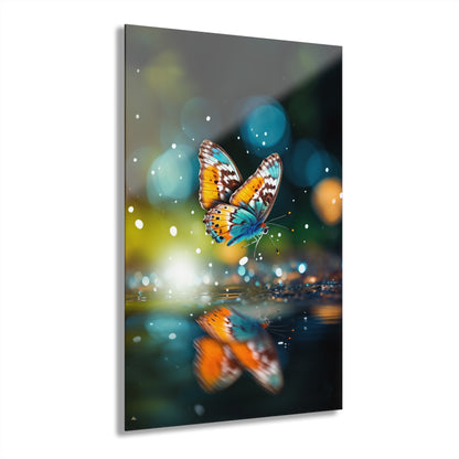 Reflection, Butterfly, Animal, Concept, Acrylic Wall Art