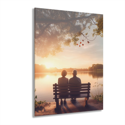 Lakeside Love, Landscape Concept Style, Acrylic Wall Art