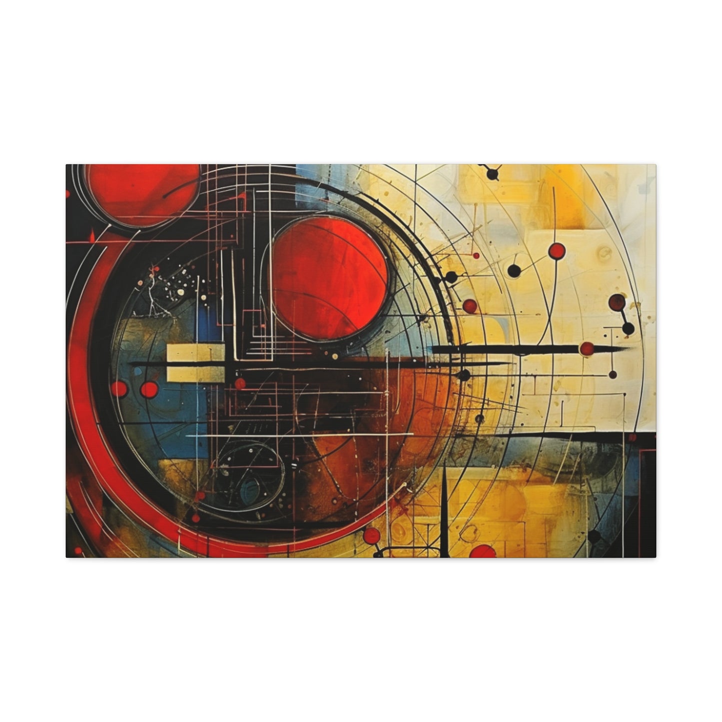 Red Compass Canvas Art