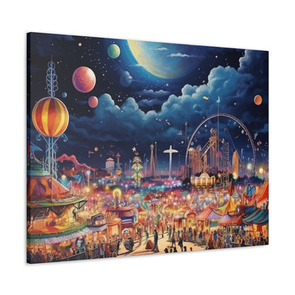 Space Carnival Canvas Art