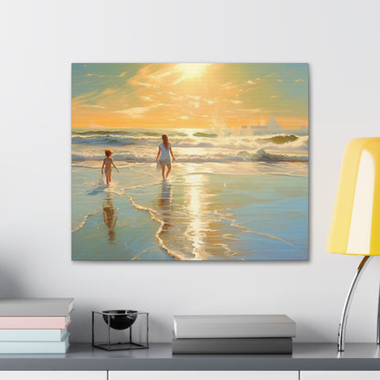 Sunset Walk Canvas Art