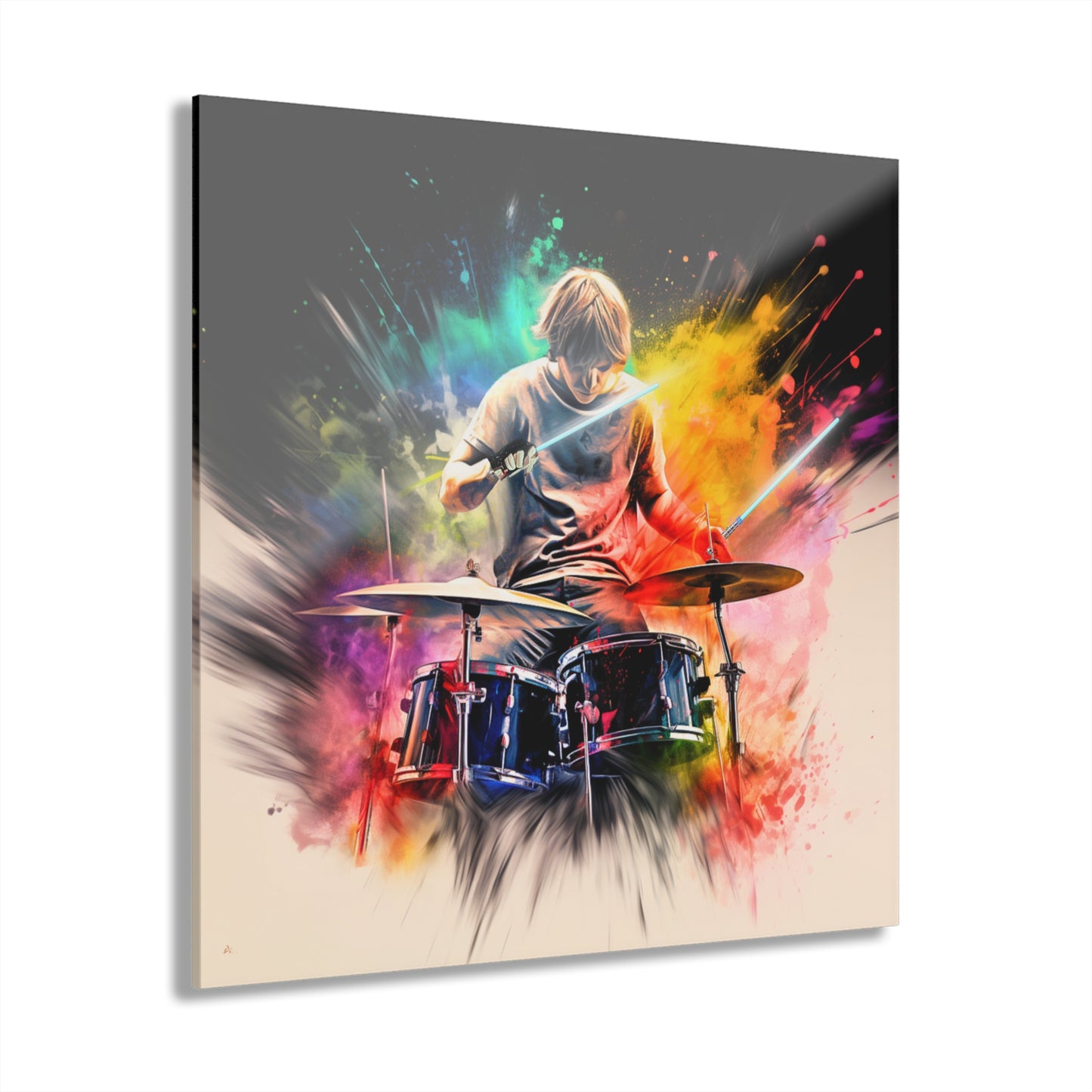 Luke SkyDrummer, Pop Culture, Concept Style Color splash, Acrylic Wall Art