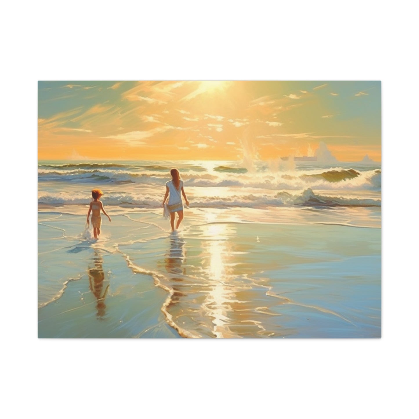 Sunset Walk Canvas Art