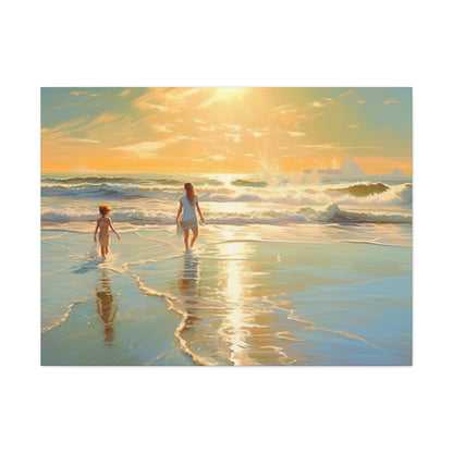 Sunset Walk Canvas Art