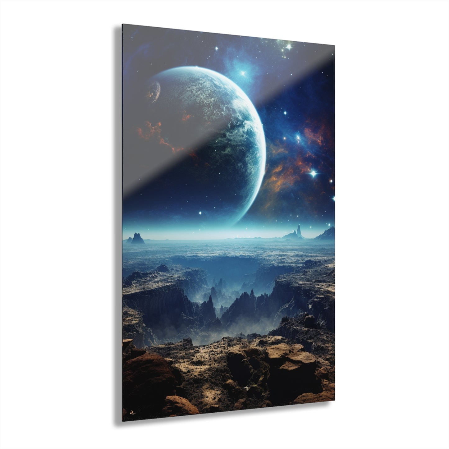 Planetary Canyon, Space Concept Style, Acrylic Wall Art