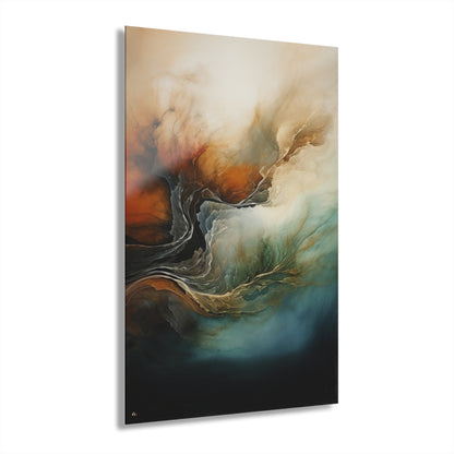 Earthy Air, Abstract, Concept, Acrylic Wall Art